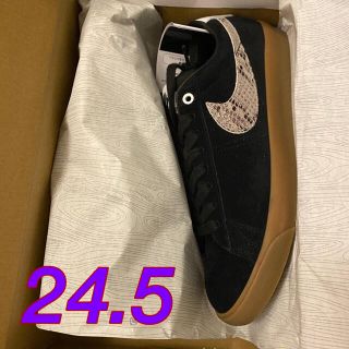 ワコマリア(WACKO MARIA)のWACKO MARIA×NIKE SB BLAZER LOW 黒　24.5(スニーカー)