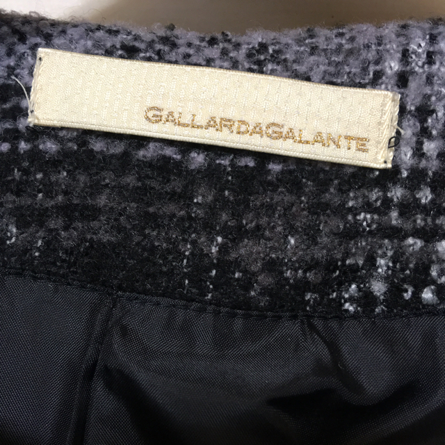 GALLARDA GALANTE(ガリャルダガランテ)の【 GALLARDA GALANTE】ノーカラーチェックツイードコート レディースのジャケット/アウター(ロングコート)の商品写真