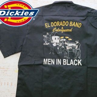 ディッキーズ(Dickies)のDickies ワークシャツ 半袖 バンド エルドラド メンインブラック(シャツ)