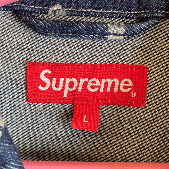 supreme Denim Logo Chore Coat 2017ss