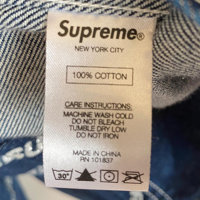 supreme Denim Logo Chore Coat 2017ss