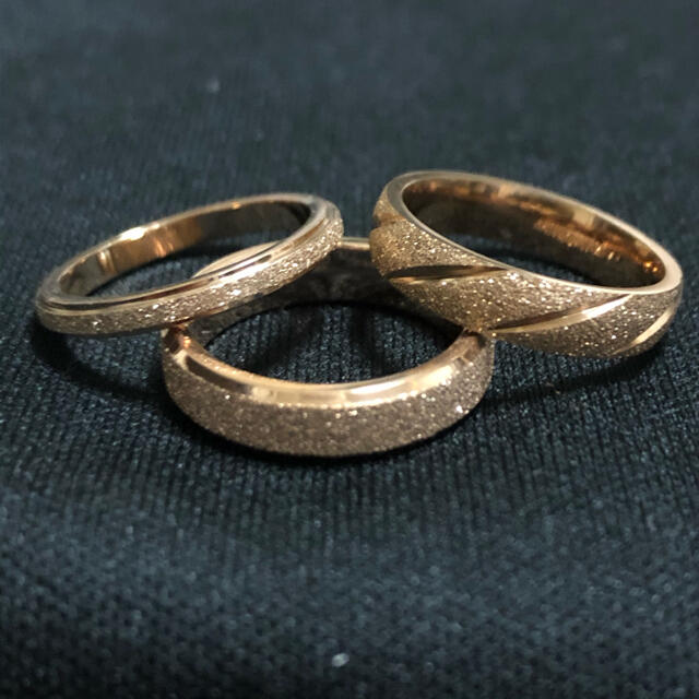 ステンレスリング レディース キラキラ リング 指輪 レディースのアクセサリー(リング(指輪))の商品写真