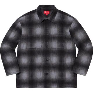 シュプリーム(Supreme)の即購入OK Shadow Plaid Fleece Shirt(ミリタリージャケット)