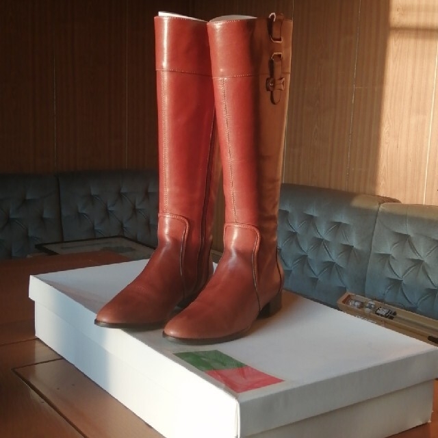 GINZA Kanematsu(ギンザカネマツ)のGINZA　kanematsu 本革ロングブーツ レディースの靴/シューズ(ブーツ)の商品写真