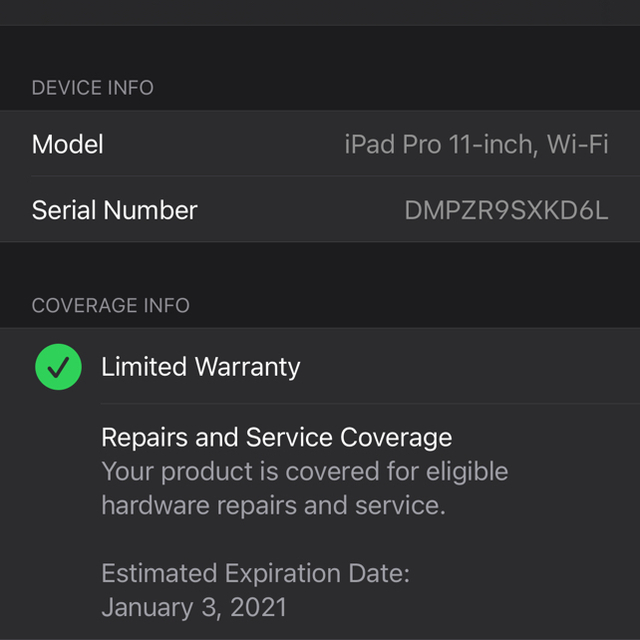 ipad pro 11 inch(2018) wifi 256gb