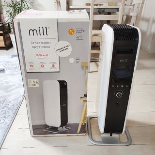 オイルヒーター mill AB-H1000DN　美品(オイルヒーター)