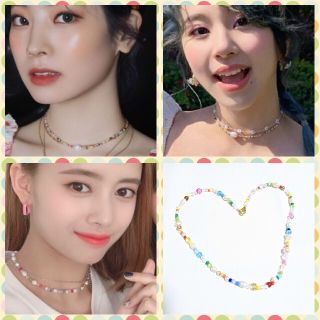 ♥️パール ビーズ ネックレス♥️twice NiziU red velvet(アイドルグッズ)