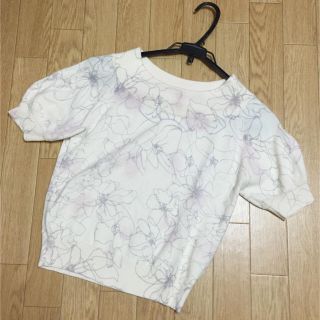 プロポーションボディドレッシング(PROPORTION BODY DRESSING)のぼかしフラワーカットソー♡オフショルダー(カットソー(半袖/袖なし))