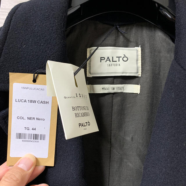 PALTO(パルト)チェスターコート・ブラック サイズ44 タリアトーレ