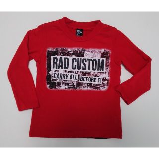 ラッドカスタム(RAD CUSTOM)のRAD custom ラッドカスタム 長袖Tシャツ 100 ロンT レッド 赤(Tシャツ/カットソー)