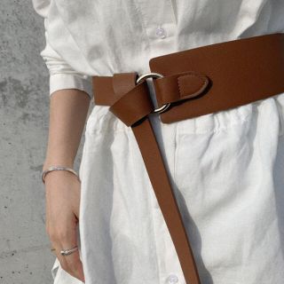 トゥデイフル(TODAYFUL)のWaist ring belt BROWN No.505(ベルト)