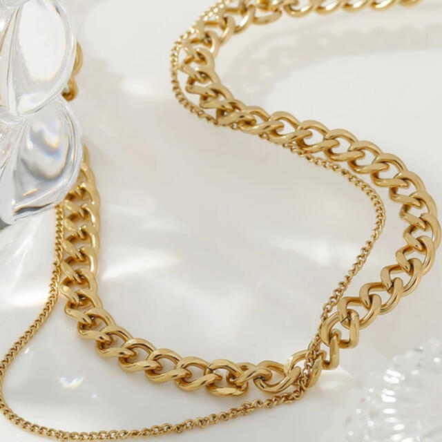 JOHN LAWRENCE SULLIVAN(ジョンローレンスサリバン)のDouble chain necklace No.508 レディースのアクセサリー(ネックレス)の商品写真