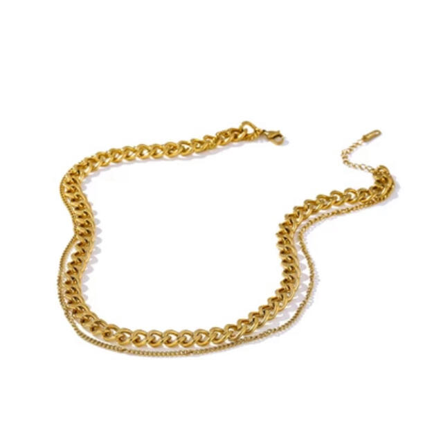 JOHN LAWRENCE SULLIVAN(ジョンローレンスサリバン)のDouble chain necklace No.508 レディースのアクセサリー(ネックレス)の商品写真