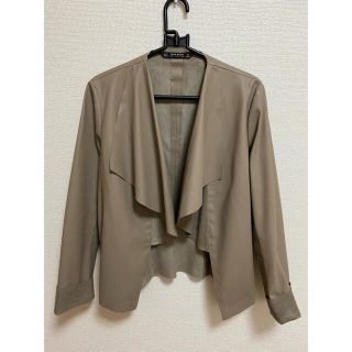 ザラ(ZARA)のZARA■ザラ■ジャケット■ベージュ(ノーカラージャケット)