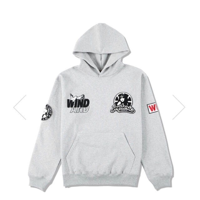 HYSTERIC GLAMOUR X WDS HOODIE / GRAY Mメンズ