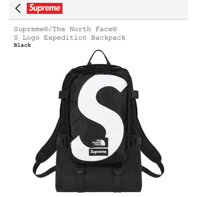 ✨極美品✨ Supreme￼✖️THE NORTH FACE Sロゴ リュック