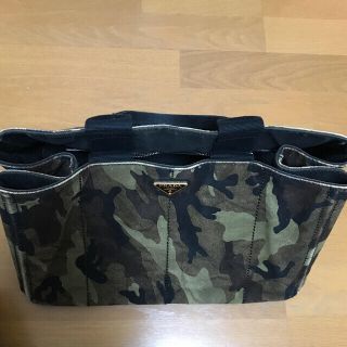 PRADA カナパ　トートバッグ　プラダ 迷彩柄高さ24cm