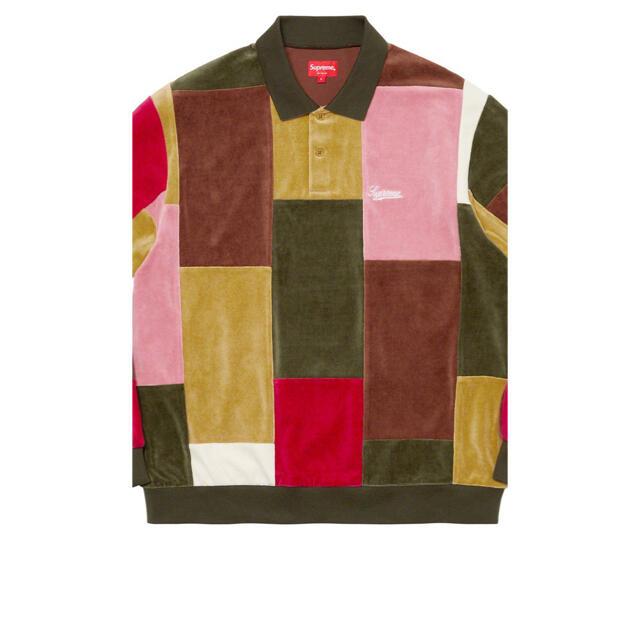 Supreme(シュプリーム)のSupreme Patchwork Velour L/S Polo メンズのトップス(ポロシャツ)の商品写真