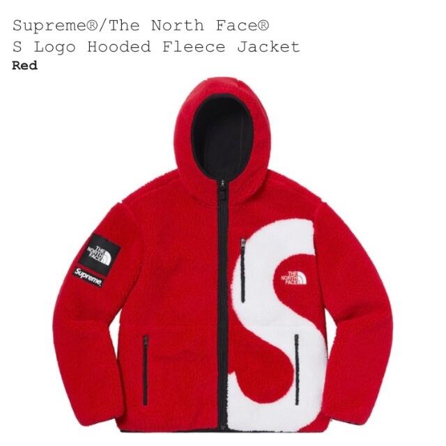 Supreme NORTH FACE Fleece Jacket 赤 red M