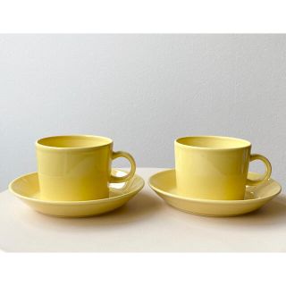 イッタラ(iittala)のティーマ カップ&ソーサー 220ml ペア イエロー アラビア イッタラ 1(食器)