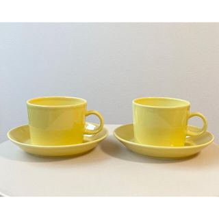 イッタラ(iittala)のティーマ カップ&ソーサー 220ml ペア イエロー アラビア イッタラ 2(食器)