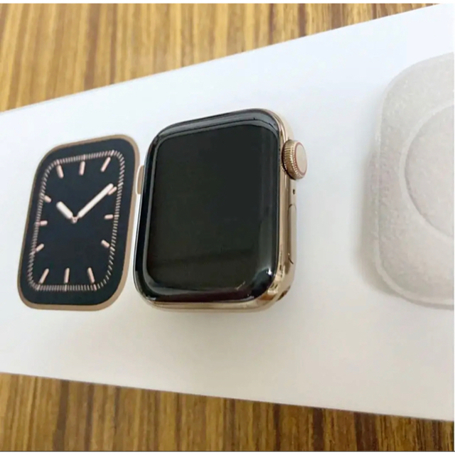 Apple Watch シリーズ5 44mm GPSセルラー ステンレスゴールド