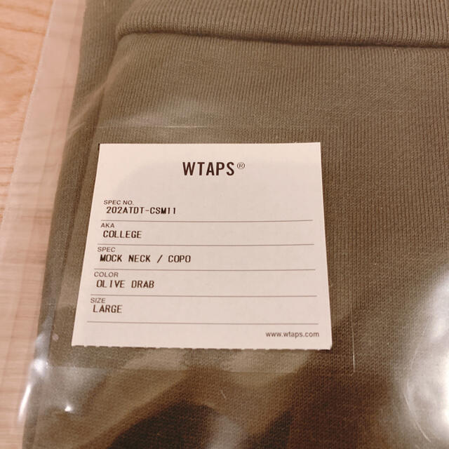 トマト大好きミニドラ君専用　WTAPS COLLEGE / MOCK NECK