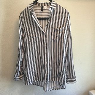 エイチアンドエム(H&M)のストライプシャツ(シャツ/ブラウス(長袖/七分))