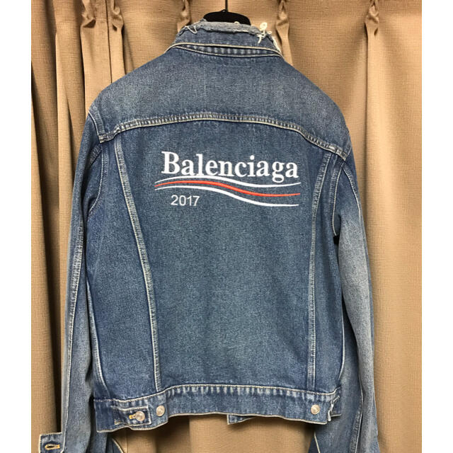 高額売筋】 Balenciaga - バレンシアガ デニムジャケット 17AW Gジャン