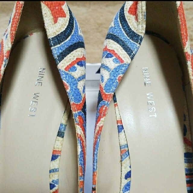 EMILIO PUCCI(エミリオプッチ)のNINE WEST プラットフォームサンダル　リゾート　海　春　夏　プッチ レディースの靴/シューズ(ハイヒール/パンプス)の商品写真