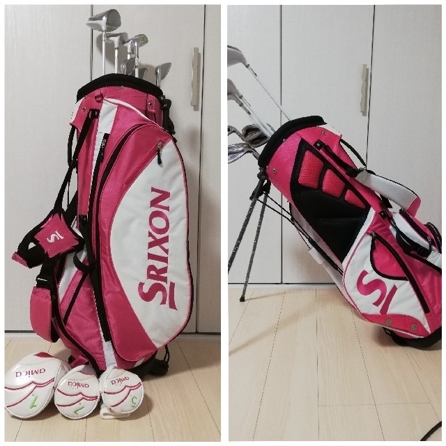 美品☆SRIXON スリクソン レディース ゴルフクラブ キャディバッグ