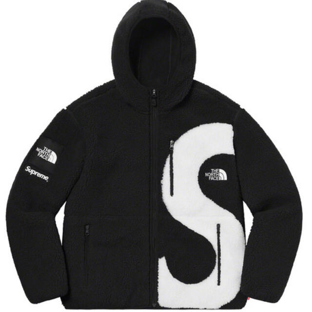 supreme northface フリース　黒　S