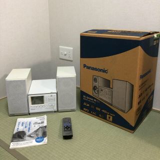 パナソニック(Panasonic)のPanasonic SDステレオシステム　オーディオデッキ　SC-SX400-W(スピーカー)