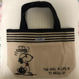 スヌーピー(SNOOPY)のスヌーピー　トートバッグ　SHIPS(トートバッグ)