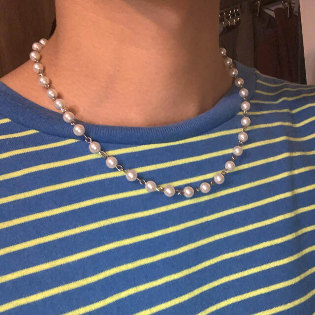 KAPITAL(キャピタル)のパールネックレス pearl necklace メンズのアクセサリー(ネックレス)の商品写真