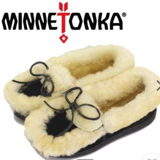 ミネトンカ(Minnetonka)のミネトンカ別注　シープスキンファーモカシン(スリッポン/モカシン)