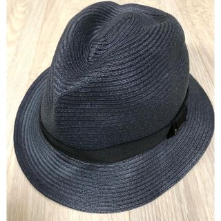 バーバリーブラックレーベル(BURBERRY BLACK LABEL)のBurberry  ストローハット ハット(ハット)