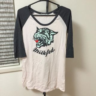 ミルクフェド(MILKFED.)のMILK FEDラグランＴシャツ(Tシャツ(半袖/袖なし))