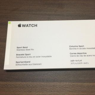 アップルウォッチ(Apple Watch)のApple Watch スポーツバンド ホワイト 純正品 44mm (42mm)(ラバーベルト)