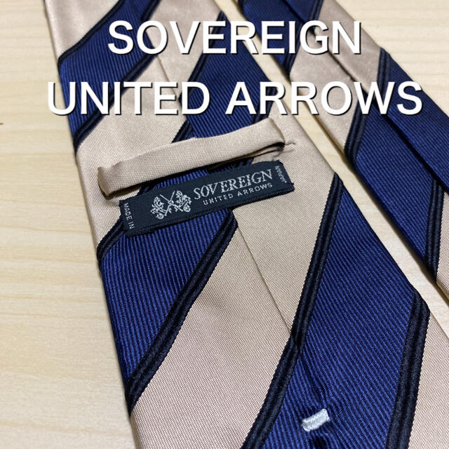 限定数のみ! SOVEREIGN UNITED ARROWS ネイビー レジメンタル タイ