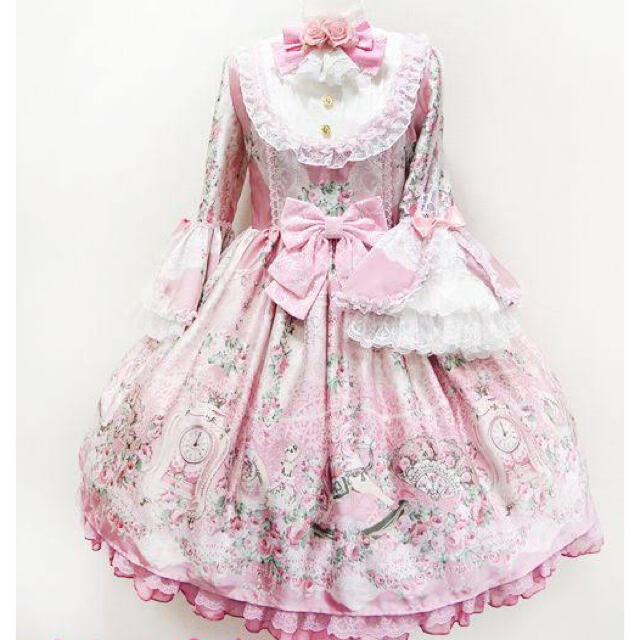 Angelic pretty ベルエポックローズ　ワンピース ボンネット