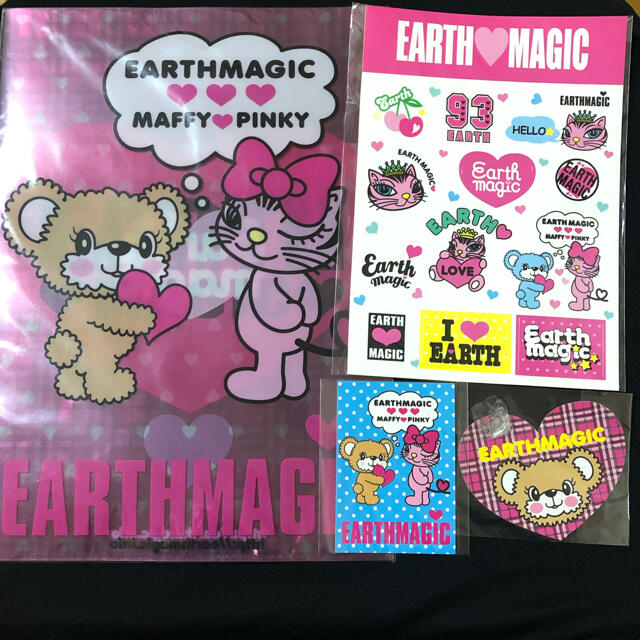 EARTHMAGIC(アースマジック)のEARTH MAGIC アースマジック ステッカー シール クリアファイルセット キッズ/ベビー/マタニティのキッズ/ベビー/マタニティ その他(その他)の商品写真