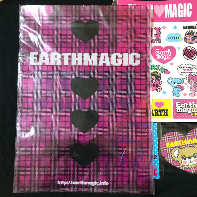 EARTHMAGIC(アースマジック)のEARTH MAGIC アースマジック ステッカー シール クリアファイルセット キッズ/ベビー/マタニティのキッズ/ベビー/マタニティ その他(その他)の商品写真