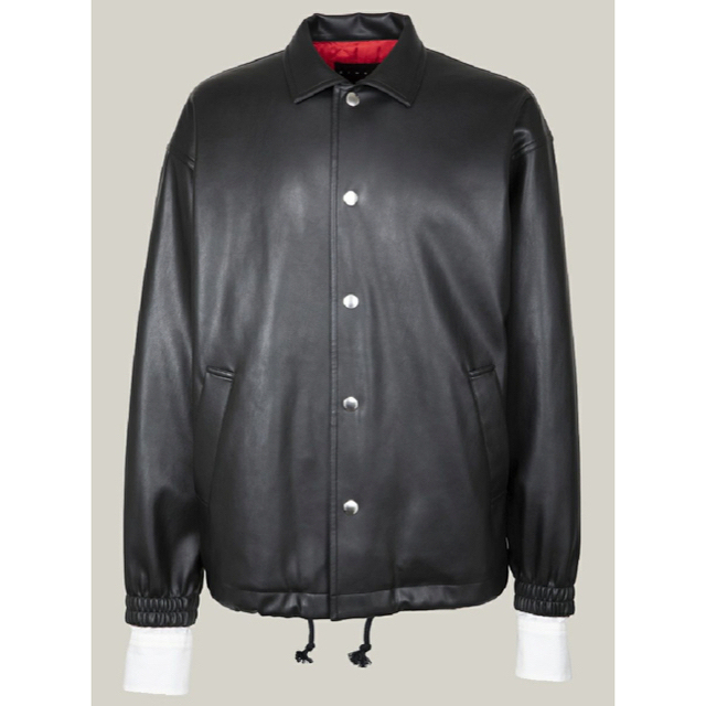 CINOH チノ synthetic leather coach jacket