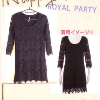 ロイヤルパーティー(ROYAL PARTY)の総レースミニワンピース(ミニワンピース)