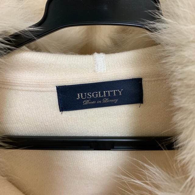 JUSGLITTY(ジャスグリッティー)のジャスグリッティー  フードファー付き パーカー レディースのトップス(パーカー)の商品写真