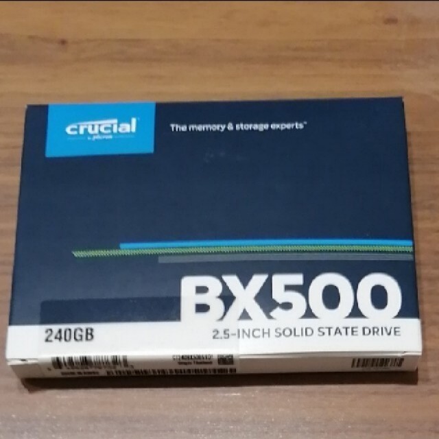 PCパーツcrucial ssd 240GB BX500×2個、480GB 1個