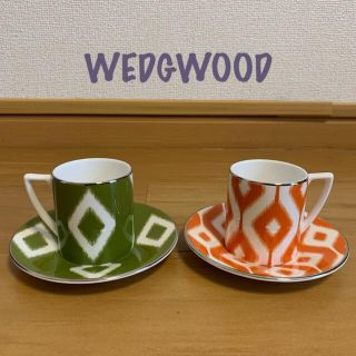 ウェッジウッド(WEDGWOOD)のウェッジウッド  カップ&ソーサー ジャスパーコンラン キリム 2客(食器)