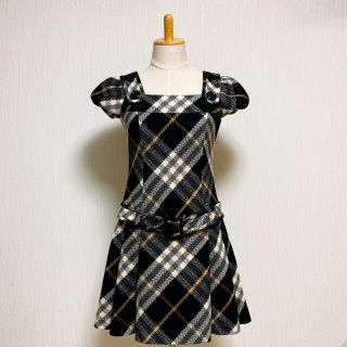 バーバリーブルーレーベル(BURBERRY BLUE LABEL)の【mi様専用】BURBERRY ウール ワンピース(ミニワンピース)