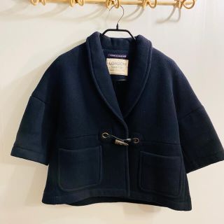 ビームス(BEAMS)のB shop  ショート丈　ダッフルコート　紺色　(ダッフルコート)